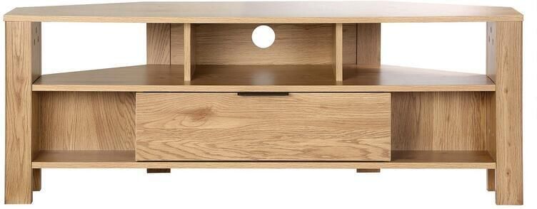 CaliCosy Hoek TV standaard met 1 dienbladdecor eiken 120x40x45cm - Foto 2