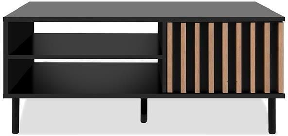 Finori EMOB Salontafel Manet 110x76x47cm met opbergruimte zwart eikdecor Rechthoekige salontafels Bruin; Zwart Melamine; MDF Rechthoekige salontafels Op voorraad - Foto 2