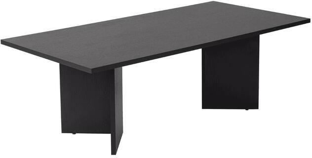 CALICOSY Salontafel SABIN B119 cm Zwart Houtlook