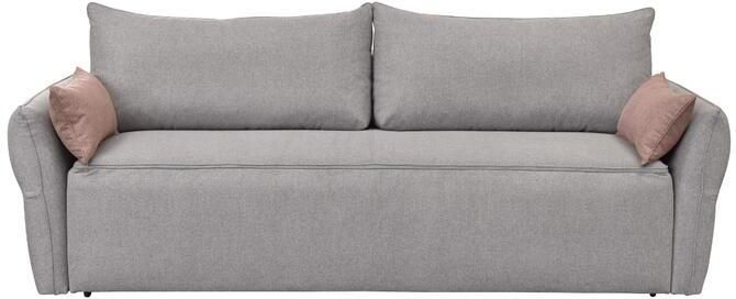 CALICOSY Slaapbank 3-zits in stof B238 cm LAGOS Grijs