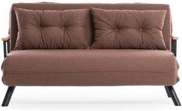 CALICOSY Slaapbank voor 2 personen SANDO Bruin