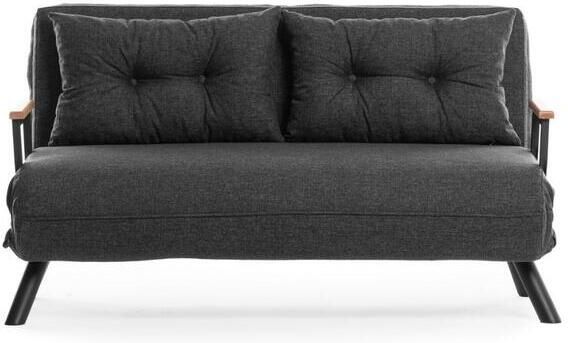 CALICOSY Slaapbank voor 2 personen SANDO Donkergrijs