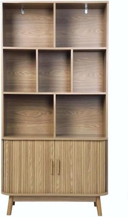 Casame CALICOSY Boekenkast met 2 schuifdeuren 40x80 x158cm - Foto 2