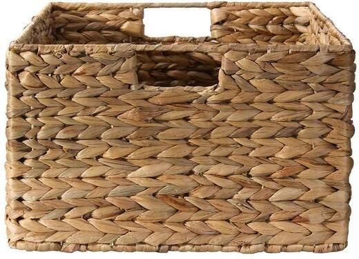 CALICOSY Waterhyacint mand met metalen frame H17 cm