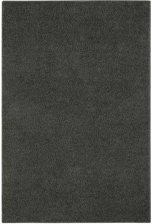 Carpet Studio Softissimo Loper Tapijt 57x120cm Vloerkleed Hoogpolig Tapijt Woonkamer en Tapijt Slaapkamer Kleed Antraciet