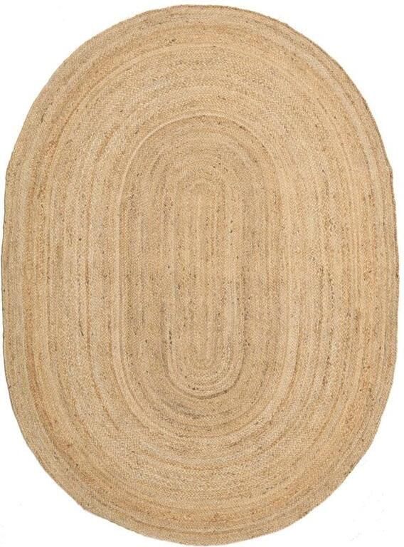 Casa Caron Mrcarpet Jute Vloerkleed Ovaal naturel 140 x 200cm - Foto 3