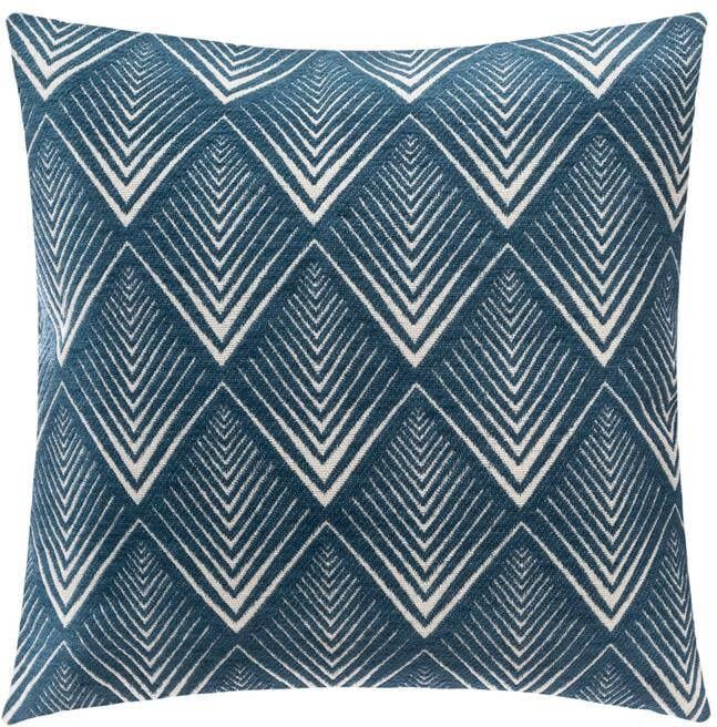 CASA DI ELTURO Sierkussen Katoen Pauw Petrol Blauw 40 x 40 cm (incl. vulling)