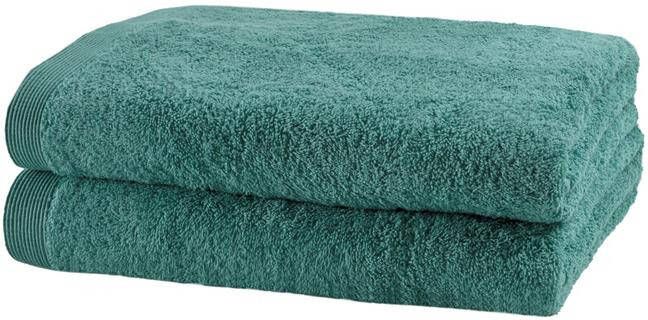 Casilin Como Badhanddoeken 70 x 140cm Groen 2 Stuks