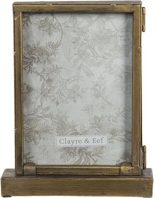 Clayre & Eef Fotolijst 13x18 cm Goudkleurig Metaal Rechthoek