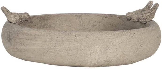 Clayre & Eef Vogelvoederbak 40x36x13 cm Grijs Steen