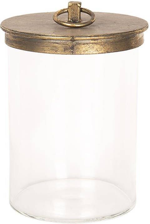 Clayre & Eef Voorraadpot Ø 15x25 cm Glas