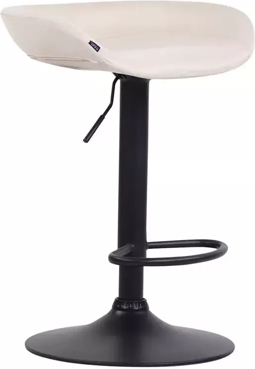 Clp Anaheim Barkruk Stof creme zwart - Foto 2