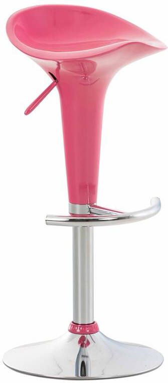 Clp Saddle Barkruk Verstelbaar Voetsteun Kunststof roze