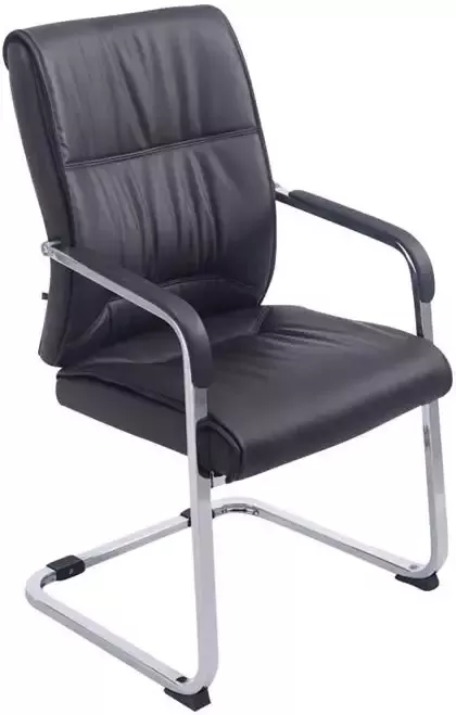 Clp XXL Anubis Bezoekersstoel Met armleuning Eetkamerstoel Kunstleer bruin