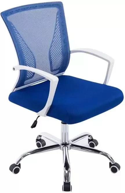Clp Tracy Bureaustoel Voor volwassenen Met armleuningen Ergonomische blauw chroom