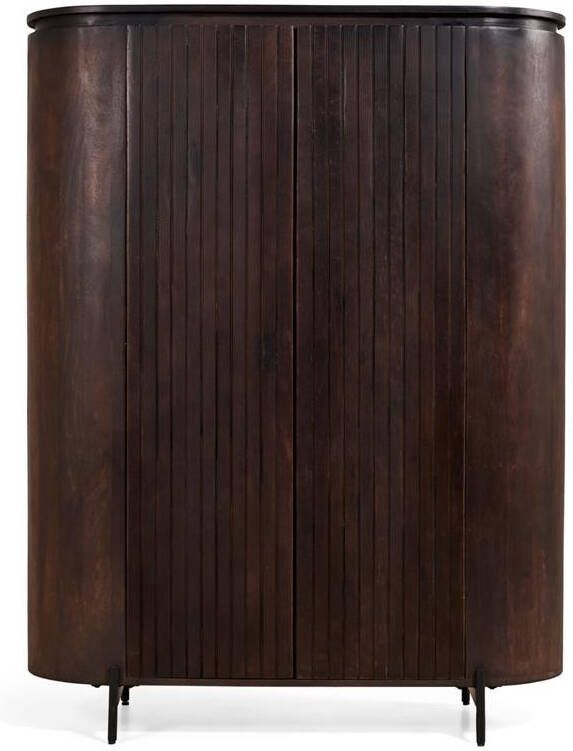 By fonQ Grand Wandkast Donkerbruin Mangohout - Foto 2