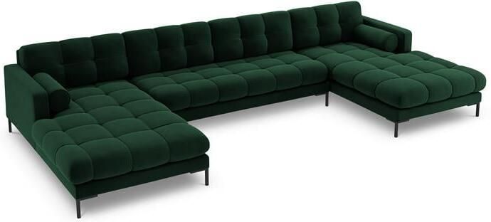 Cosmopolitan Design Bali U-bank Flessengroen Zwart