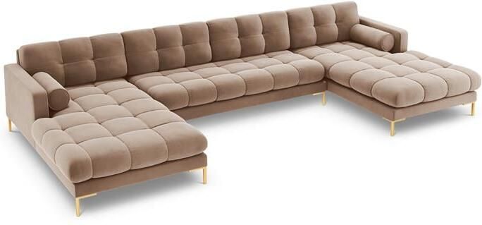 Cosmopolitan Design Bali U-bank Taupe Goud