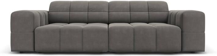 Cosmopolitan Design Chicago 3-zitsbank Velvet Lichtgrijs