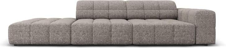 Cosmopolitan Design Chicago 4-zitsbank Links Open Chenille Lichtgrijs