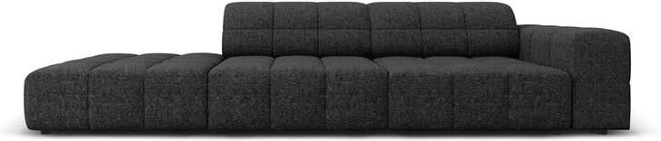 Cosmopolitan Design Chicago 4-zitsbank Links Open Chenille Zwart