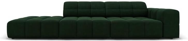 Cosmopolitan Design Chicago 4-zitsbank Links Open Velvet Flessengroen