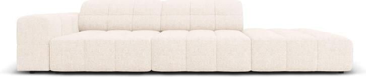 Cosmopolitan Design Chicago 4-zitsbank Rechts Open Chenille Crème
