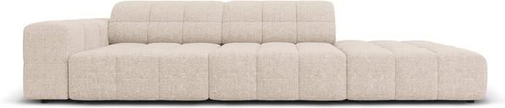 Cosmopolitan Design Chicago 4-zitsbank Rechts Open Chenille Lichtbeige