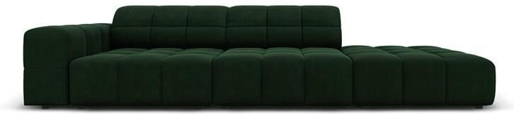 Cosmopolitan Design Chicago 4-zitsbank Rechts Open Velvet Flessengroen