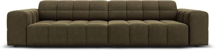 Cosmopolitan Design Chicago 4-zitsbank Velvet Olijfgroen