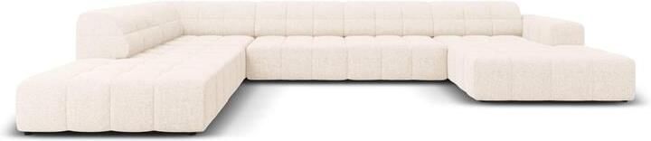 Cosmopolitan Design Chicago U-bank Hoek Links Chenille Crème