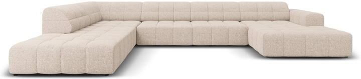 Cosmopolitan Design Chicago U-bank Hoek Links Chenille Lichtbeige