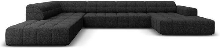 Cosmopolitan Design Chicago U-bank Hoek Links Chenille Zwart