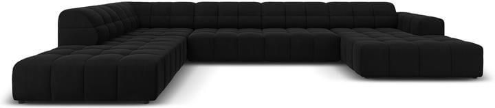 Cosmopolitan Design Chicago U-bank Hoek Links Velvet Zwart