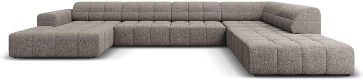 Cosmopolitan Design Chicago U-bank Hoek Rechts Chenille Lichtgrijs