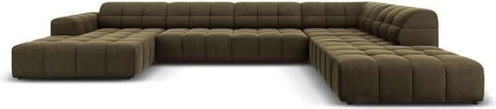 Cosmopolitan Design Chicago U-bank Hoek Rechts Velvet Olijfgroen