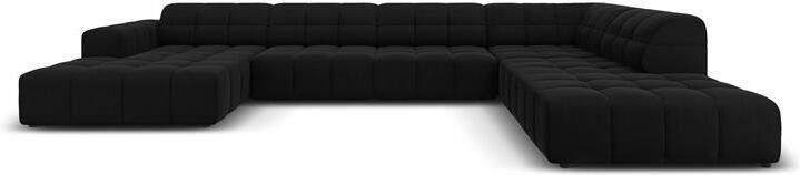 Cosmopolitan Design Chicago U-bank Hoek Rechts Velvet Zwart