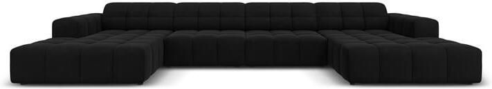 Cosmopolitan Design Chicago U-bank Velvet Zwart