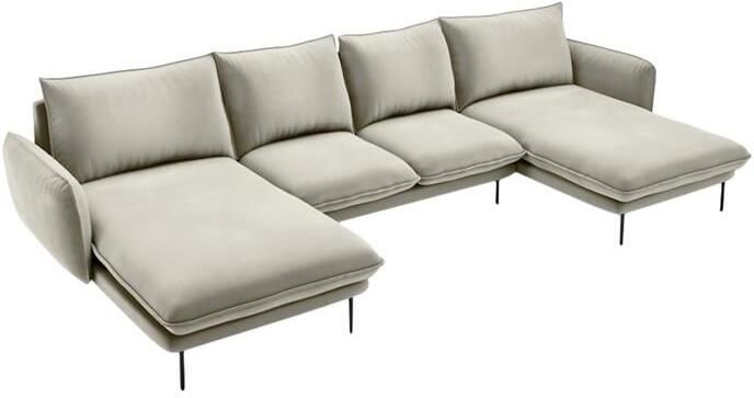 Cosmopolitan Design Vienna U-bank Velvet Beige