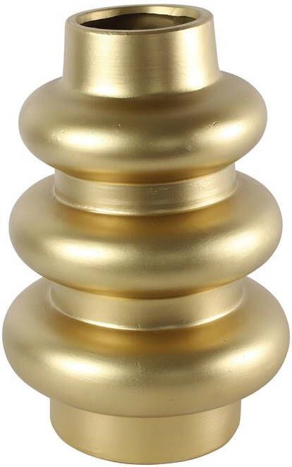 Countryfield bloemenvaas goud keramiek Art Deco 26 x 39cm