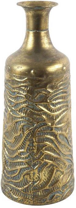 Countryfield bloemenvaas goud metaal Art Deco D20 x H49 cm