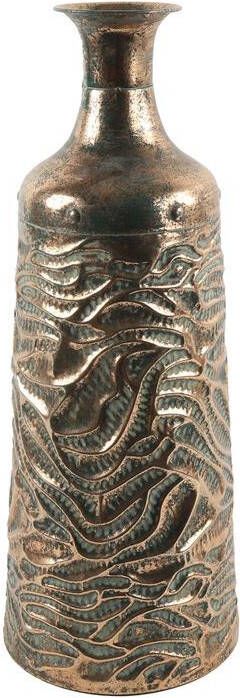 Countryfield bloemenvaas koper metaal Art Deco D21 x H54 cm