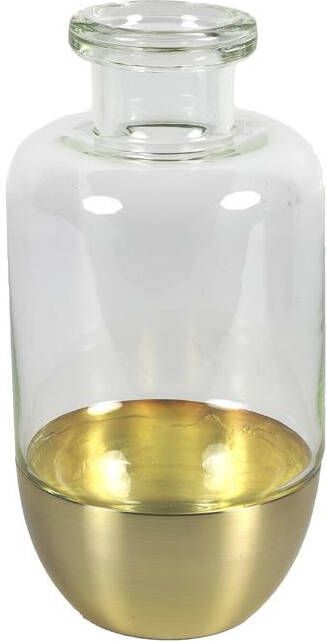 Countryfield Bloemenvaas Mystik Glas transparant|goud D13xH25 cm