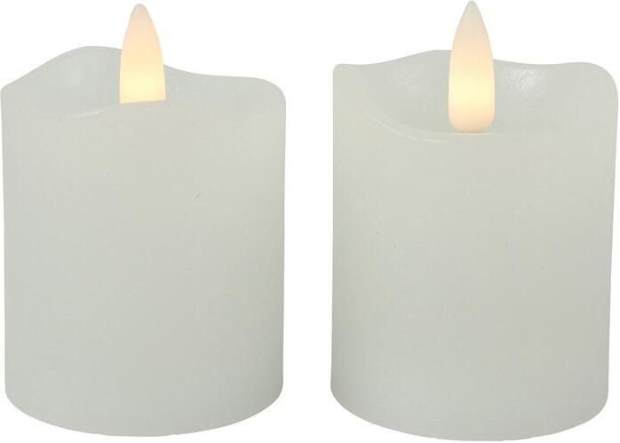 Countryfield LED kaarsen|stompkaarsen 2x st wit H7 2 cm