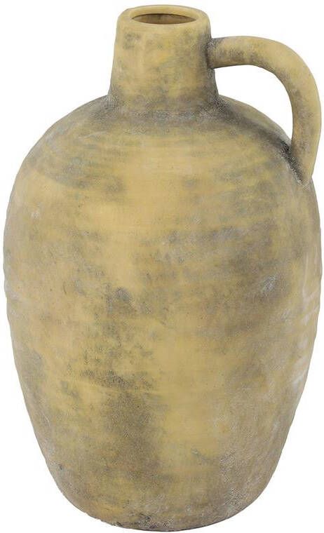 Countryfield vaas Amphore kruik zandsteen kleur keramiek H41 cm