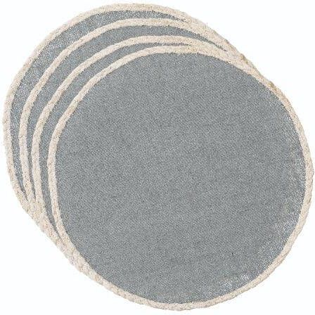 Creative Tops Placemats Set van 4 Stuks Geweven Grijs 39 cm Cr