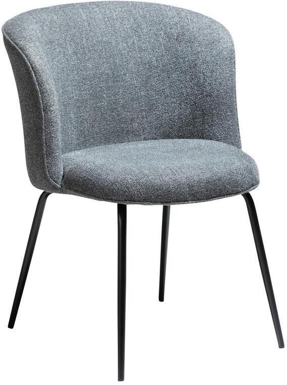 Dan-Form Bliss Grijs Bouclé Eetkamerstoel set van 2