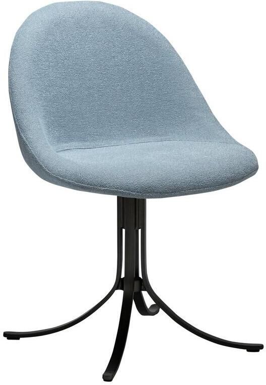 Dan-Form Dolo Mistblauw Bouclé Draaistoel set van 2