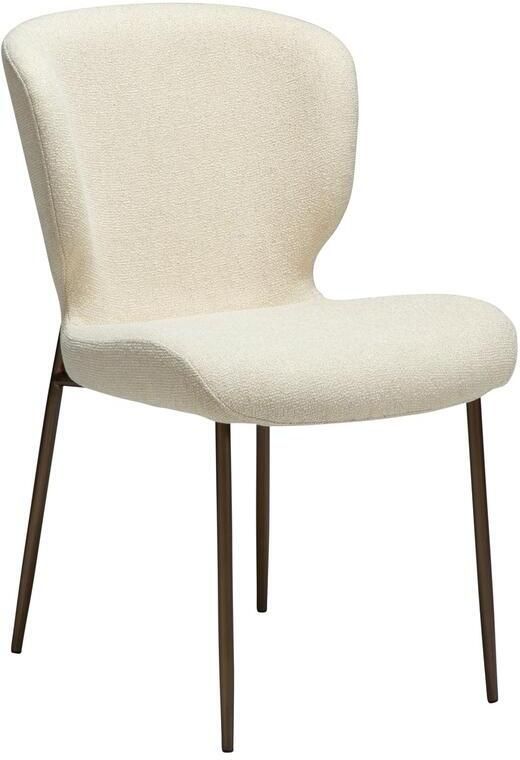 Dan-Form Glory Amandel Bouclé Eetkamerstoel set van 2