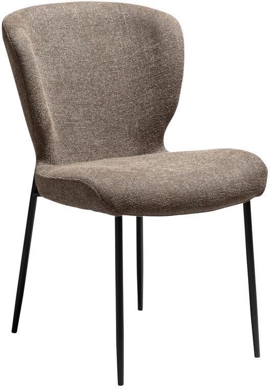 Dan-Form Glory Bruin Bouclé Eetkamerstoel set van 2